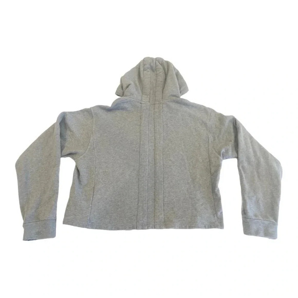 PYER MOSS Cropped Grey Logo Hoodie size Small - Picture 2 of 11